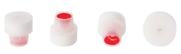 Svampapplikator for flytende skokrem plastflaske